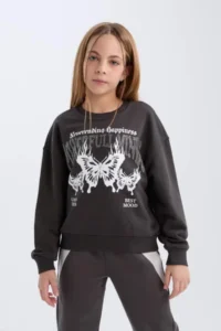 DeFacto Girls' Sweat D4386A8/AR227 - Image 3