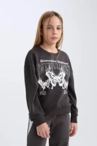 DeFacto Girls' Sweat D4386A8/AR227 - Image 4