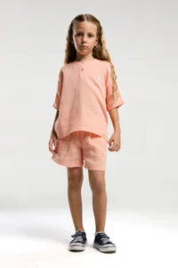 US Polo Assn. U.s. Polo Shirt Assn Girls' Pink Shorts Set