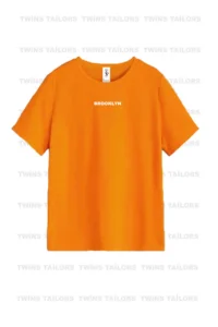 twins tailors Brooklyn Printed 3 Pack Unisex Saks Blue-Orange-Purple Kids T-Shirt/T-Shirt - Image 4