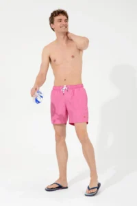 US Polo Assn. Men Pink Swim Shorts