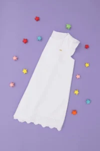US Polo Assn. Girls' White Sleeveless Weaving Dress - Image 4