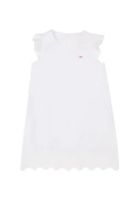 US Polo Assn. Girls' White Sleeveless Weaving Dress - Image 5