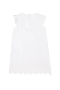 US Polo Assn. Girls' White Sleeveless Weaving Dress - Image 6