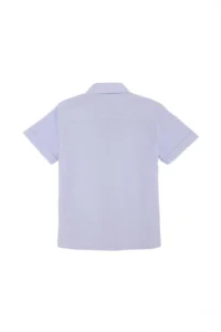 US Polo Assn. Boys' Basic Light Blue Short Sleeve Shirt - Image 3