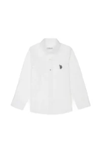 US Polo Assn. Girls' White Long Sleeve Shirt - Image 4