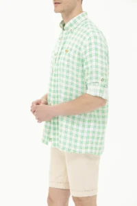 US Polo Assn. Men Checkered Green Shirt - Image 6