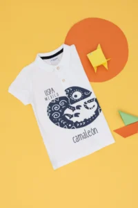 US Polo Assn. Boys' White Polo Shirt Collar T-Shirt