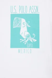 US Polo Assn. Kids White Crew Neck T-Shirt - Image 3