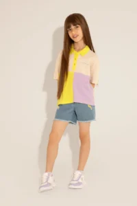 US Polo Assn. Girls' Light Blue Jeans Shorts - Image 2