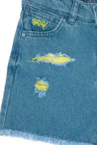 US Polo Assn. Girls' Light Blue Jeans Shorts - Image 6