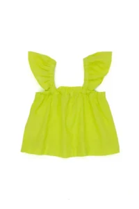 US Polo Assn. Girls' Neon Yellow Short Sleeve Shirt - Image 2