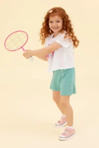 US Polo Assn. Kids Mint Knitting Shorts - Image 2