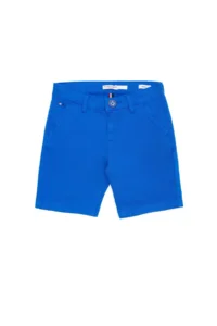 US Polo Assn. Boys' Saks Blue Weaving Shorts