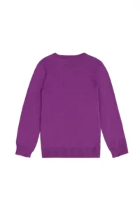 US Polo Assn. Girls' Violet Basic Sweater - Image 2