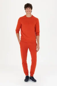 US Polo Assn. Men Brick Red Basic Sweatshirt - Image 4