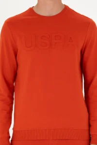 US Polo Assn. Men Brick Red Basic Sweatshirt - Image 6