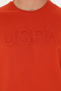 US Polo Assn. Men Brick Red Basic Sweatshirt - Image 7