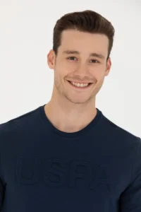 US Polo Assn. Men Navy Blue Basic Sweatshirt - Image 2