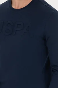 US Polo Assn. Men Navy Blue Basic Sweatshirt - Image 7