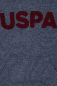 US Polo Assn. Kids Navy Blue Basic Hooded Sweatshirt - Image 3