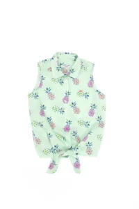 US Polo Assn. Girls' Mint Short Sleeve Shirt