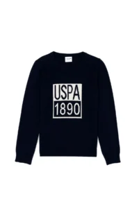 US Polo Assn. Boys' Navy Blue Crew Neck Sweater