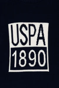 US Polo Assn. Boys' Navy Blue Crew Neck Sweater - Image 3