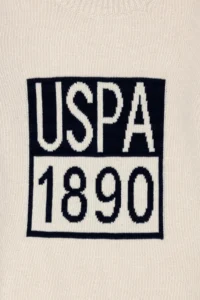US Polo Assn. Boys' Cream Crew Neck Sweater - Image 4