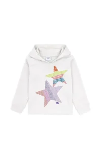 US Polo Assn. Girls' Stone Star Printed Hooded Sweatshirt - Image 2