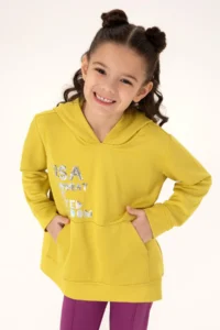 US Polo Assn. Kids Pistachio Green Hooded Sweatshirt