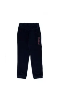 US Polo Assn. Girls' Navy Blue Stone Detailed Velvet Sweatpants - Image 2