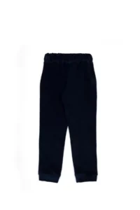 US Polo Assn. Girls' Navy Blue Stone Detailed Velvet Sweatpants - Image 3