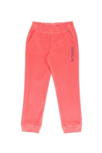 US Polo Assn. Girls' Pink Stone Detailed Velvet Sweatpants - Image 2