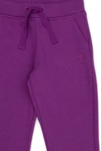 US Polo Assn. Girls' Violet Sweatpants - Image 4