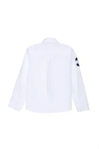 US Polo Assn. Boys' White Long Sleeve Shirt - Image 3