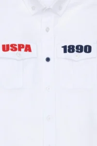 US Polo Assn. Boys' White Long Sleeve Shirt - Image 4