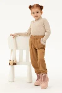 US Polo Assn. Girls' Cream Melanj Sweater