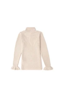 US Polo Assn. Girls' Cream Melanj Sweater - Image 3