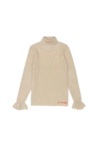 US Polo Assn. Girls' Cream Melanj Sweater - Image 4