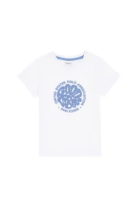 US Polo Assn. Boys' White Crew Neck T-Shirt - Image 2