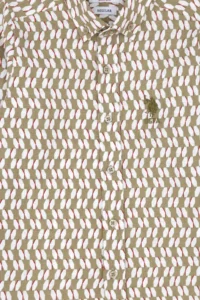 US Polo Assn. Boys' Khaki Long Sleeve Shirt - Image 3