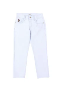 US Polo Assn. Boys' Light Blue Kanvas Pants - Image 2