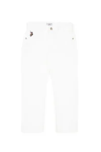 US Polo Assn. Boys' White Kanvas Pants - Image 3