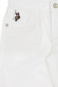 US Polo Assn. Boys' White Kanvas Pants - Image 5