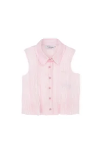 US Polo Assn. Girls' Pink Short Sleeve Shirt