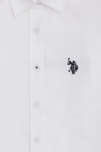 US Polo Assn. Girls' White Long Sleeve Shirt - Image 4