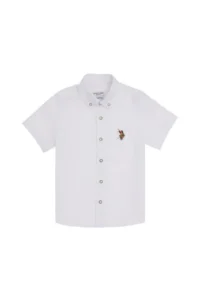 US Polo Assn. Boys' White Short Sleeve Shirt - Image 2