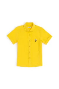 US Polo Assn. Boys' Yellow Short Sleeve Shirt