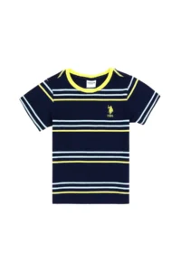 US Polo Assn. Boys' Navy Blue Crew Neck T-Shirt